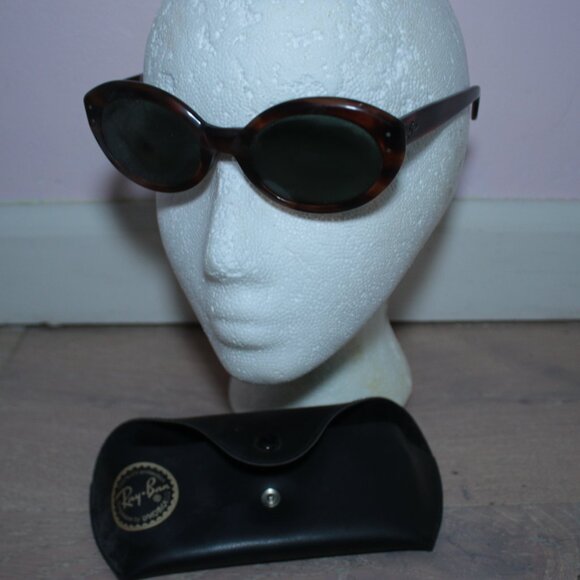 Ray-Ban Ramsey Black Crystal Oval Oversized Acetate Tortoise Sunglasses - Picture 2 of 4